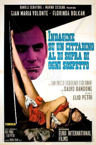 Indagine su un cittadino al di sopra di ogni sospetto (1970) streaming