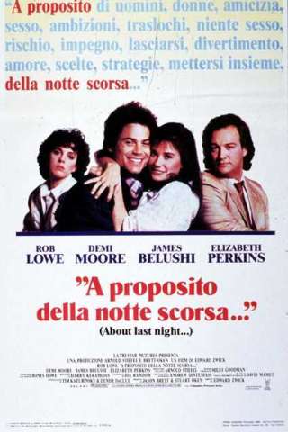 A proposito della notte scorsa (1986) streaming